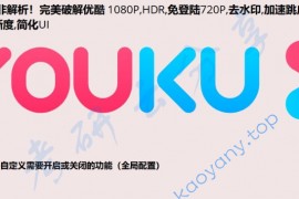 油猴插件 完美破解优酷1080P 加速跳广告