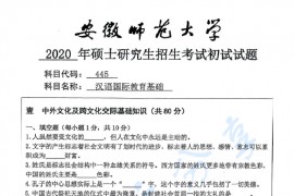 2020年安徽师范大学445汉语国际教育基础考研真题.pdf