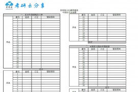 肖秀荣：20政治1000题近代史答题纸