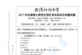 2017年武汉科技大学331<strong>社会工作原理</strong>考研真题及答案