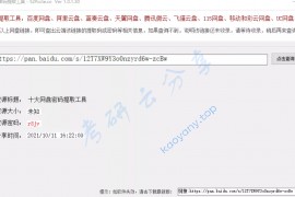十大网盘密码提取工具.zip