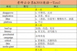 2018年英语一阅读理解Text2