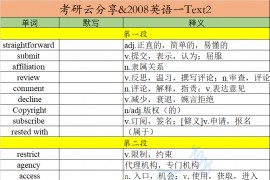 2008年英语一阅读理解Text2