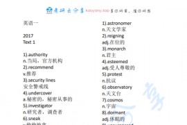 考研英语一历年真题重点单词