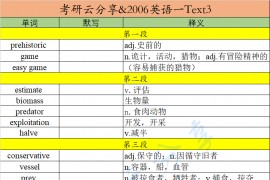 2006年英语一阅读理解Text3