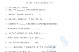 2013年北京师范大学877中国语言<strong>文学综合</strong>考研真题