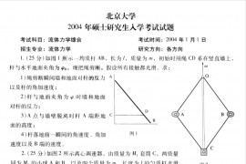 2004年北京大学流体力学综合考研真题
