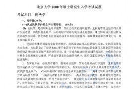 2000年北京大学刑法学考研真题及答案详解