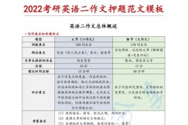 2022考研英语二作文押题范文模板.pdf