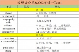 2002年英语一阅读理解Text1