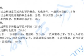 2010年北京大学643刑法学考研真题