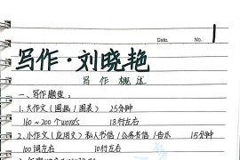 2023年刘晓艳考研英语作文模板