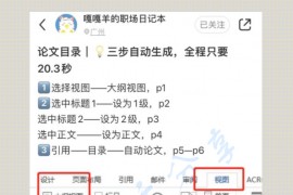 论文目录自动生成操作攻略！20秒轻松搞定！