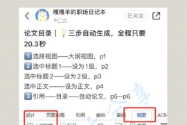 论文目录自动生成操作攻略！20秒轻松搞定！