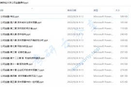 西南财经大学公司金融课件ppt.zip