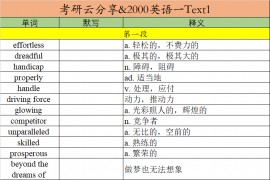 2000年英语一阅读理解Text1