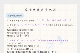 这大概是最全的韩语发音+音变规则.pdf