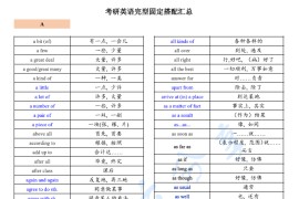2024年刘晓艳考研英语完型固定搭配汇总.pdf