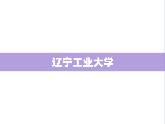 辽宁工业大学